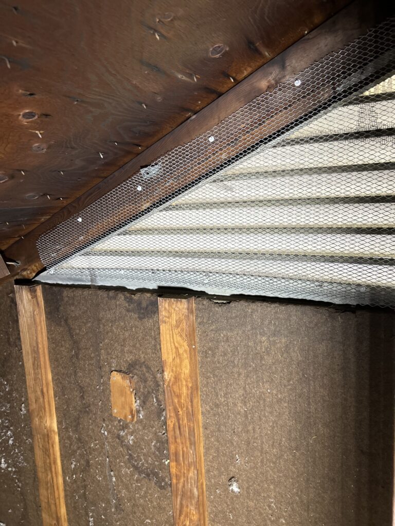 Wildlife Removal Hampshire IL - AquaText Inc. 3 Bird animal guard over gable inside